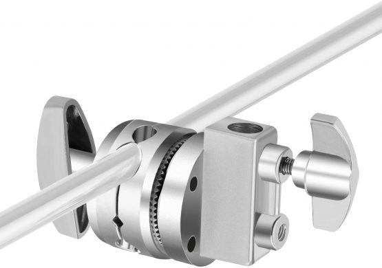 Neewer Multi Functional Heavy Duty 2.5-inch Grip Head Swivel Head Holder Mounting Adapter for Light Stand, Extension Boom Arm and Other Photographic Equipment with 1/2,1/4,3/8,5/8-inch Mount (Silver) - Image 3