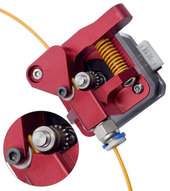 3Dman Dual Gear Extruder, MK8 Extruder for Creality Ender 3 CR10 CR10 Pro CR10S Tornado Upgraded Aluminum Drive Feed - Image 2