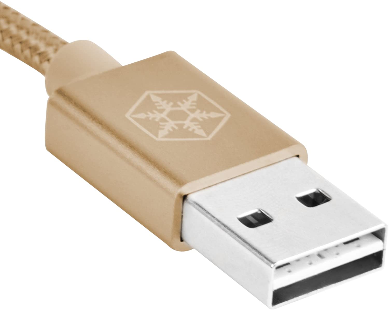 SilverStone SST-CPU0G-1800, Reversible USB Cable, A to Micro B Nylon Braided Extremely Durable Cable - Image 3