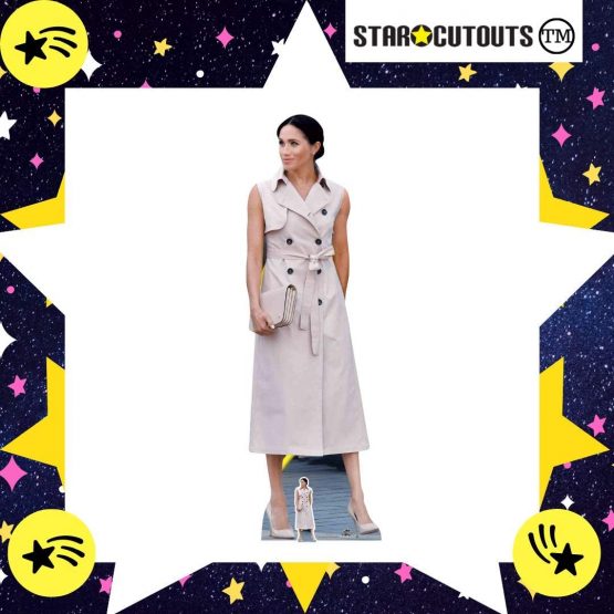 Star Cutouts Ltd CS761 Lifesize Cardboard Free Desktop Cutout of Meghan Markle Duchess of Sussex 172cm Tall, Multi-Colour - Image 3
