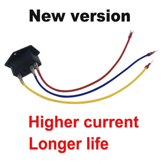 3Dman 15A 250V Rocker Switch Power Socket Inlet Module Plug 5A Fuse Switch with 3PCS 18 AWG Wiring 3 Pin IEC320 C14-2 PCS - Image 4