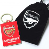 RED AMOS 10 COLLECTIBLES Official ARSENAL FC GUNNERS Keyring In Velvet Gift Bag limited stock