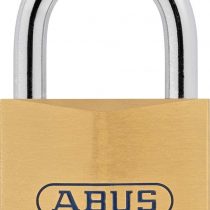 ABUS 79655 Brass Padlock with Security Card, Standard Bracket, 50mm
