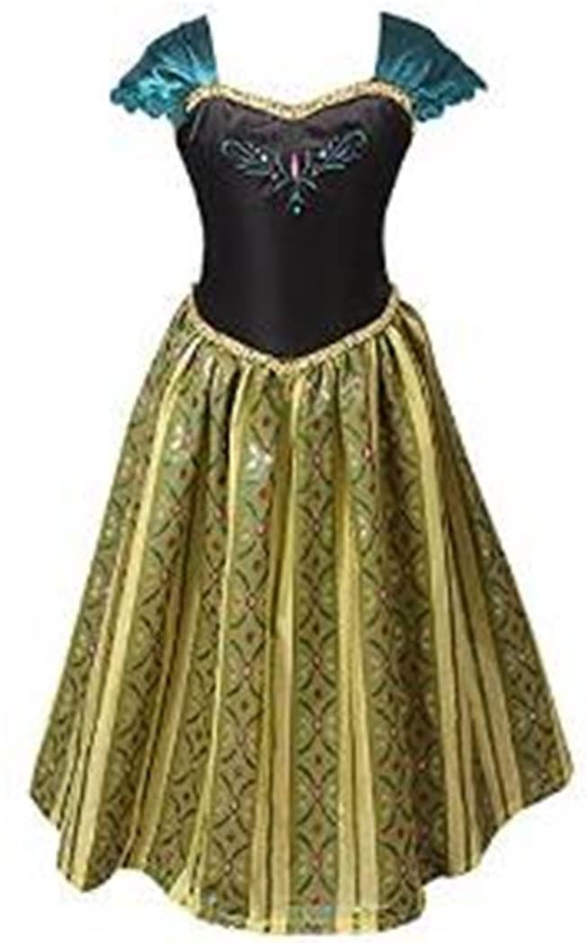 ELSA & ANNA® Snow Queen Princess Fancy Dress – Girls Halloween Costume SNW04