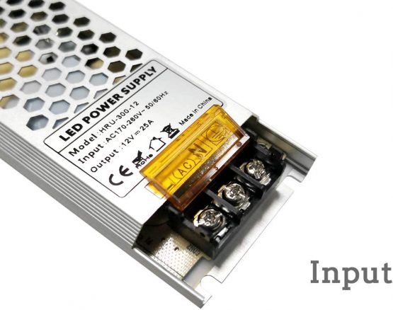 YAYZA! 1-Pack Compact Ultra-Slim IP20 12V 25A 300W Low Voltage LED Driver Transformer Module Universal AC DC Switching Power Supply Indoor Adapter - Image 2