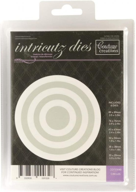Couture Creations "Circle" Nesting Dies, Black