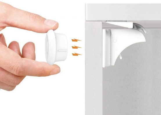 Baby Safety Magnetic Cupboard Locks - 20 Pack Child Proof Cupboard Catches and Locks, No Screws or Drilling, Easy Install in Seconds, Latest Design to Protect Your Kids and Toddlers - Norjews