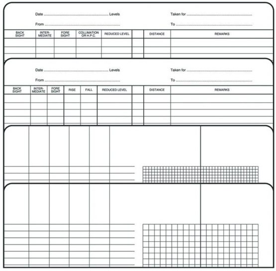 Exacompta Chartwell Level Survey Book, 192x120mm, Yellow - Image 3
