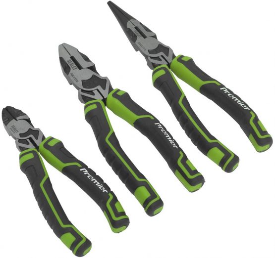 Sealey AK8376HV Green 3pc High Leverage Pliers Set Hi-Vis - Image 2