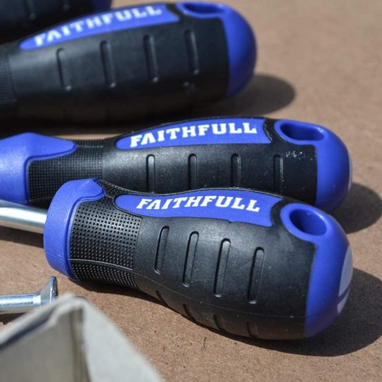 Faithfull SDP250 250 x 6.5mm Slotted Parallel Soft Grip Screwdriver - Image 3