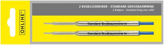 Online 40003/3 Ballpoint Pen Refill, Size M, Blue