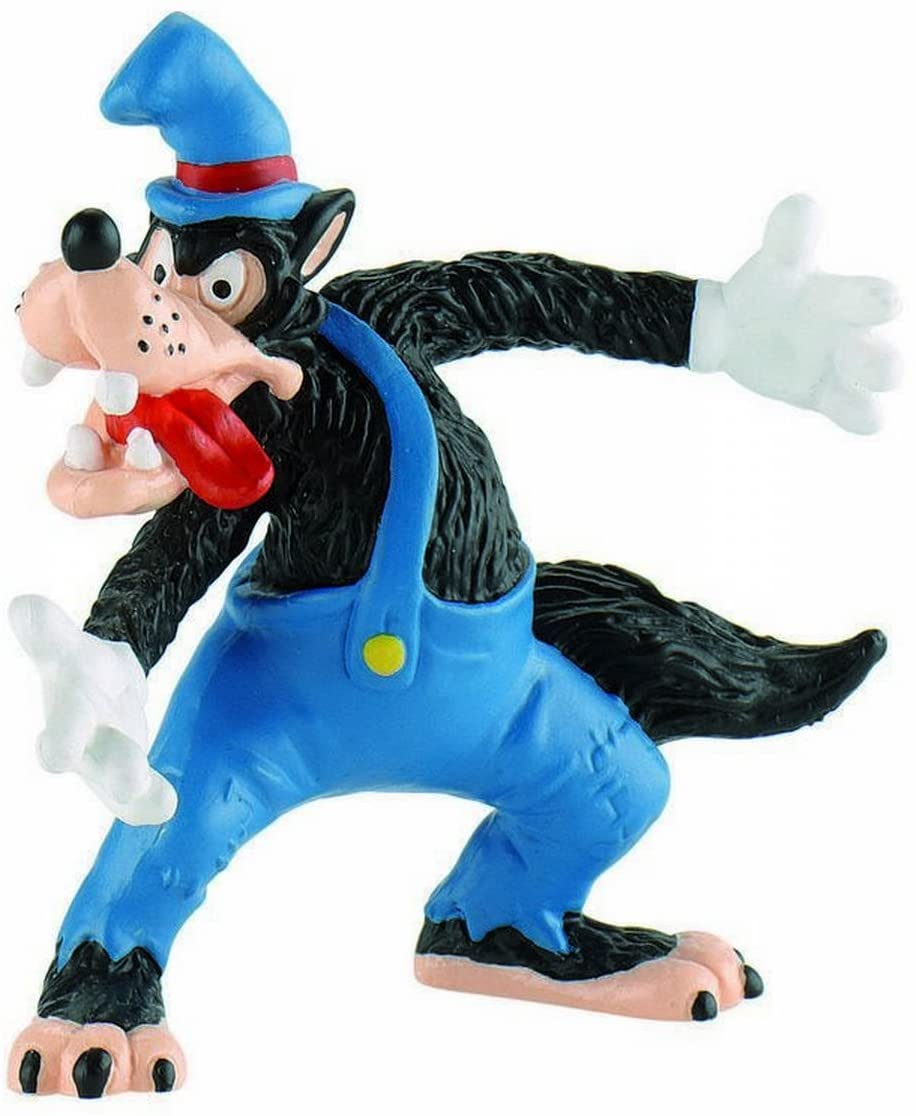 Bullyland Big Bad Wolf Figurine, Mehrfarbig, Large