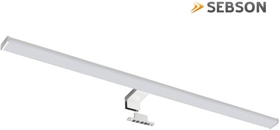 SEBSON® LED Bathroom Mirror Light 80cm, Mirror Lighting Cabinet Mounted + Clip On, Neutral White 4000K, 15W, 1100lm, IP44 - 780x108x44mm - Image 2