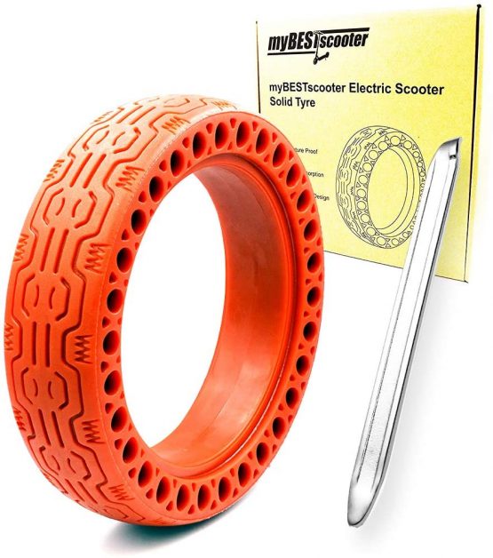 myBESTscooter Solid 8.5 inch Tire For Xiaomi M365 1S Essential Pro Electric Scooter Anti Puncture With Lever