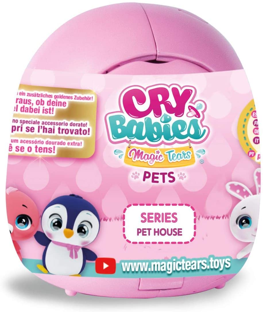 Cry Babies Magic Tears Pet House - Blind Capsule - Random, Gold, 5 5 cm