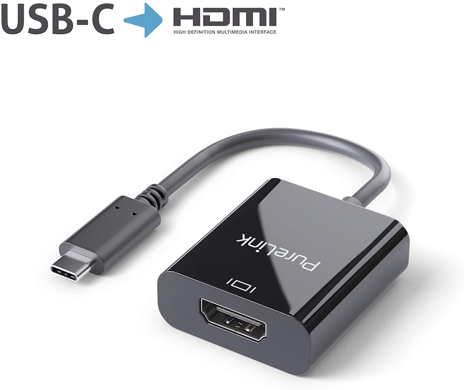 PureLink IS181 USB-C to HDMI Adapter 4K60 iSeries 0.10 m Black