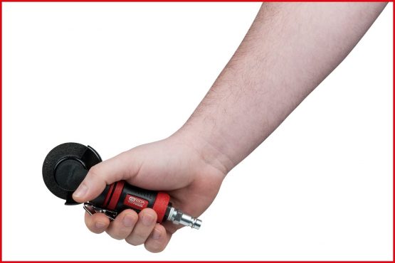 KS Tools 515.5550 1/4 Inch SlimPower Mini Compressed Air Rod Cut-Off Grinder Short, Colour, 1/4 Zoll - Image 4
