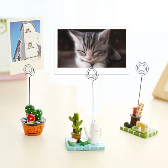 50Pcs Metal Wires Business Card Holder Memo Photo Picture Paper Note Clip Holder DIY Craft Home Office Supplies (Size : 1#) - Image 2