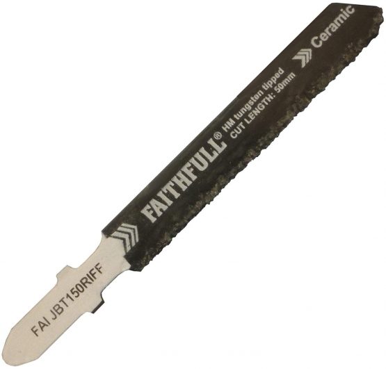 Faithfull JB150RIFF Jigsaw Blade TCT Riff Tile Cutting (Pack of 5)
