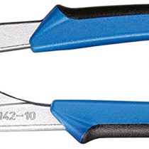 GEDORE Water pump pliers, Clamping width to 38 mm, Pushbutton width setting, Finger protection, Flat, Chrome-plated, 142 10 JC
