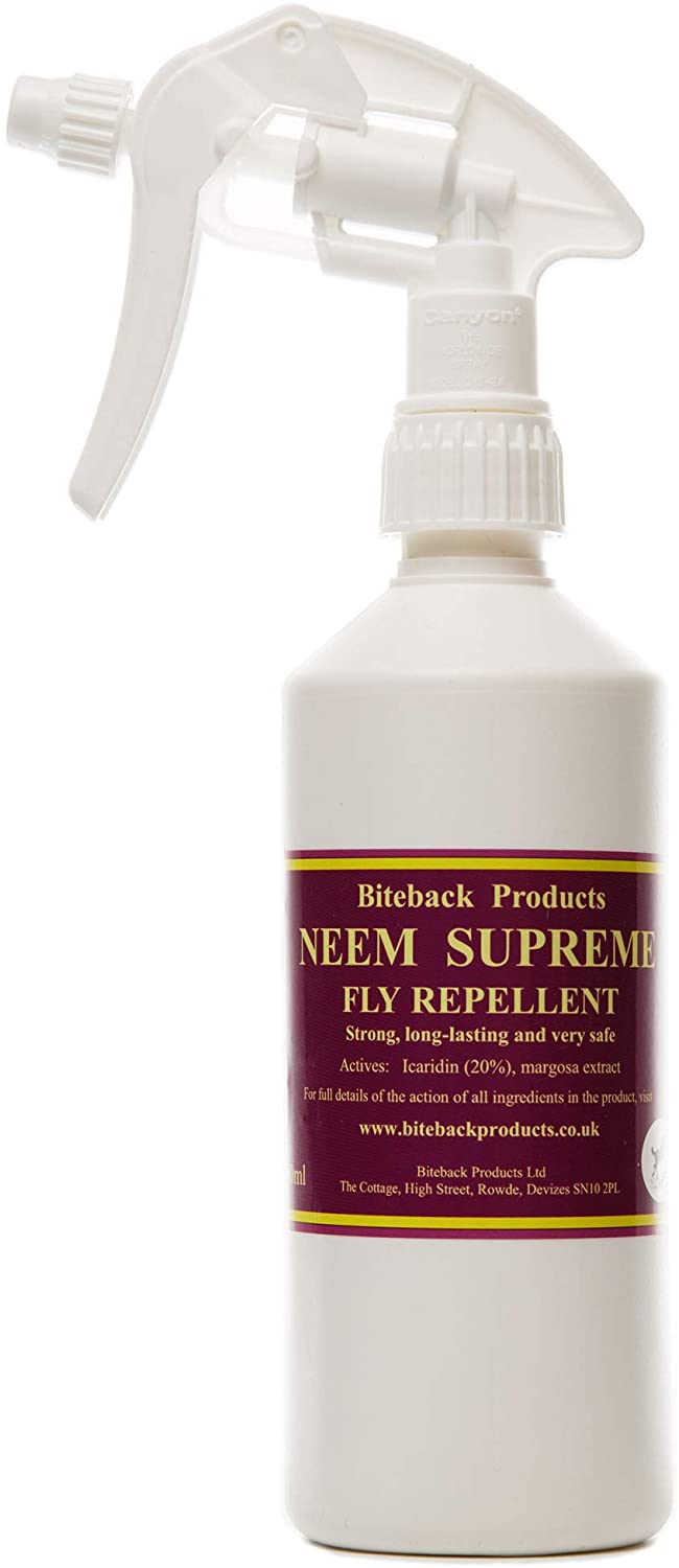 Biteback Products Neem Supreme™, Ultimate Insect Barrier Spray for Horse Fly Midge, Tick