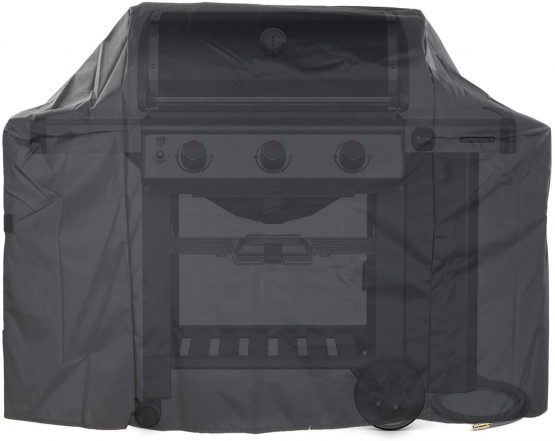 GFTIME 7130 Grill Cover for Weber Genesis II 3 Burner Grill and Genesis 300 Series, Heavy Duty 58 Inches BBQ Grill Cover for Weber Genesis 310/ Genesis 330/ Genesis II 310 (147L x 63W x 113H CM) - Image 2