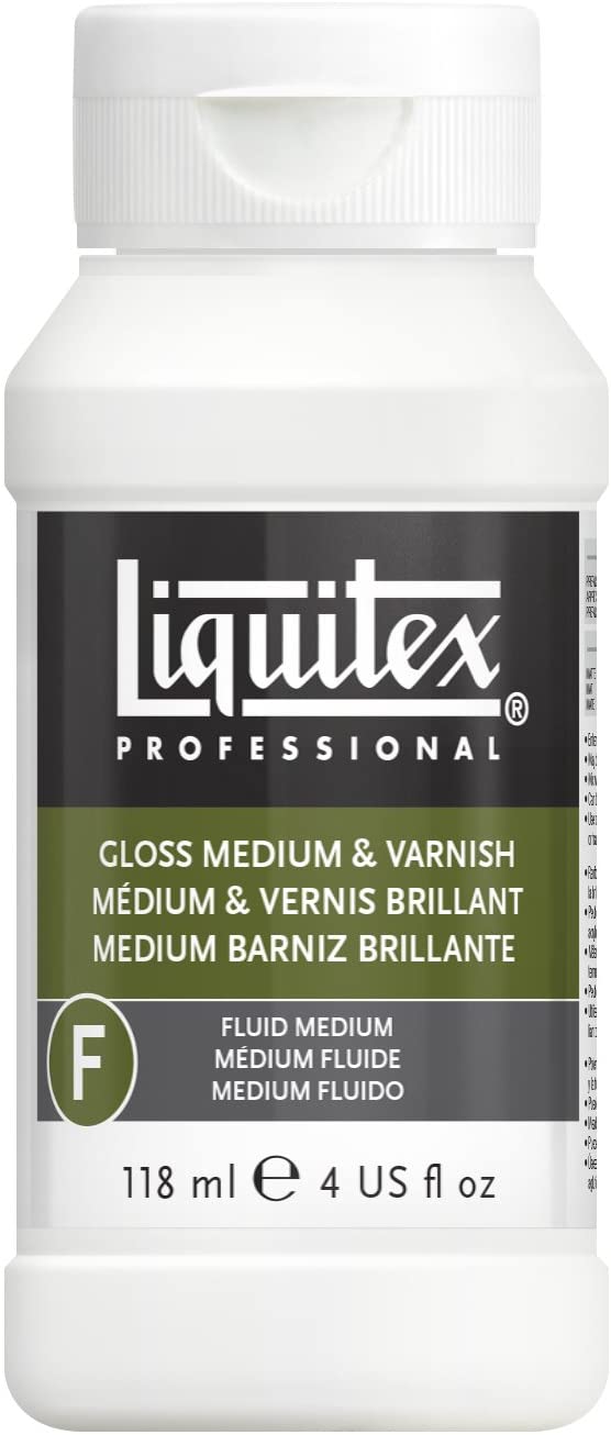 Liquitex Professional Acrylic Medium for Acrylic Paint Gloss, 118 ml, Transparent, 118 ml (Pack of 1)