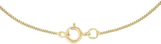Carissima Gold Women's 9 ct Three Colour Gold Cubic Zirconia Triple Rings Pendant on Curb Chain of Length 46 cm/18 inch - Image 3