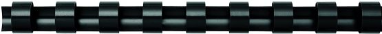 Fellowes A4 14 mm Plastic Binding Combs for Comb Binding Machine, Binds 81 to 100 Pages, Black, Pack of 100, 5346907