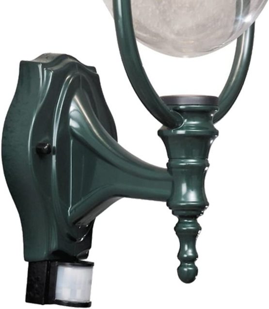 Konstsmide Outdoor Lights Parma Up Outdoor Wall Light with PIR Sensor Motion Detector / 1 x 75 W E27 Max Wall Lamp / Clear Acrylic Glass / Aluminium / IP43 / Outside Light Green - Image 4