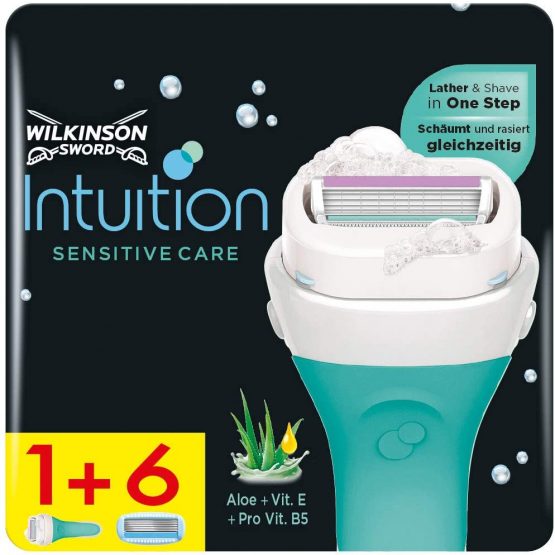Wilkinson Sword Intuition Sensitive Women's Razor with 6 Blades