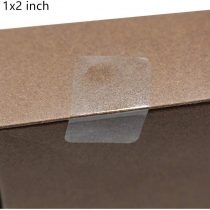 Rectangle Square Crystal Clear Retail Package Seals Circle Wafer Stickers/Transparent Labels (1 * 2 inch)
