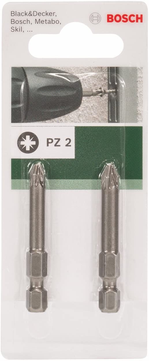 Bosch 2609255929 49mm Pozidriv Screwdriver Bit PZ2 (2 Pieces), Variety pack - Image 2