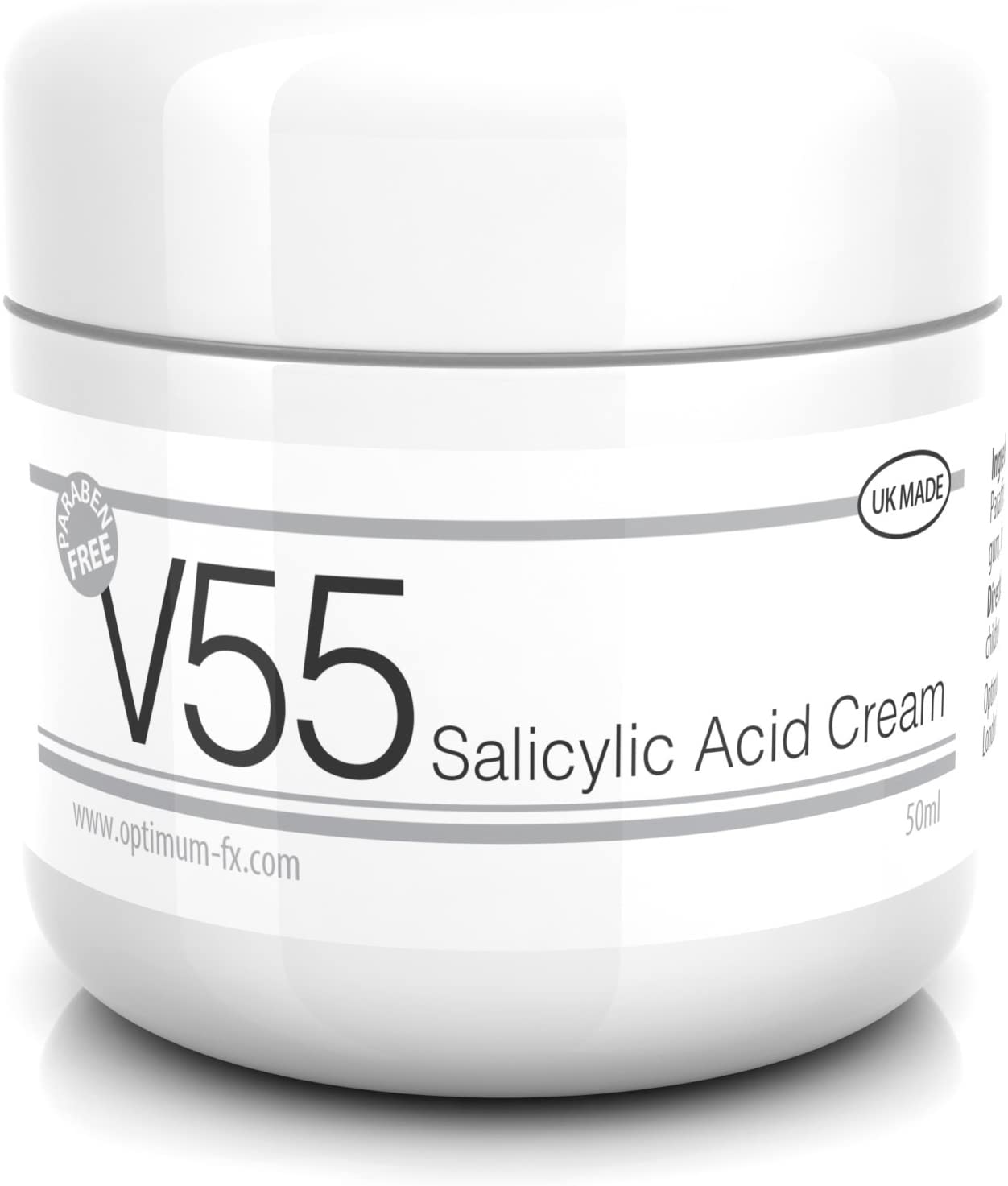 V55 Salicylic Acid Cream for Spots Blackheads Blemishes and Problem Skin Suitable and Safe for those Prone to Acne
