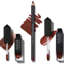 HAUS LABORATORIES By Lady Gaga: HAUS OF COLLECTIONS | Makeup Kit with Bag, Liquid Eyeshadow, Lip Liner Pencil, and Lip Gloss Available in 9 Sets, Vegan & Cruelty-Free | 3-Piece Value Set