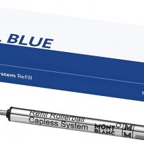 Montblanc Rollerball Capless System Refill (M) Royal Blue 124496 – Refill Cartridge with a Medium Nib for Rollerball Pens – 1 x Blue Pen Refill