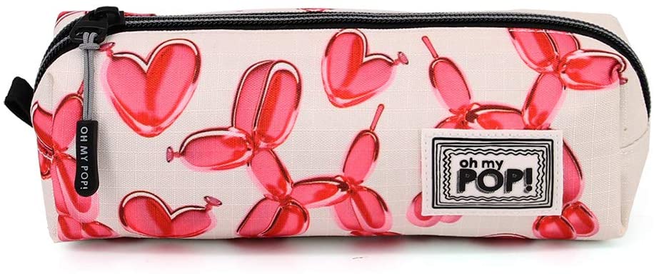 Oh My Pop! Globoniche-Square HS Pencil Case, Red, 21 x 7 cm - Image 2