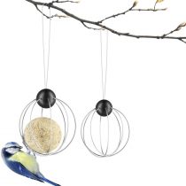 EVA SOLO EV571033 Fat Ball Holder Set of 2 with Hanger Diameter 8 cm Stainless Steel / Black