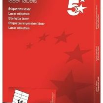 5 Star White Laser Labels 63.5x38.1mm 21-label sheets - 100 sheets