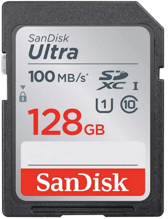 SanDisk Ultra 128 GB SDXC Memory Card up to 100MB/s, Class 10 UHS-I