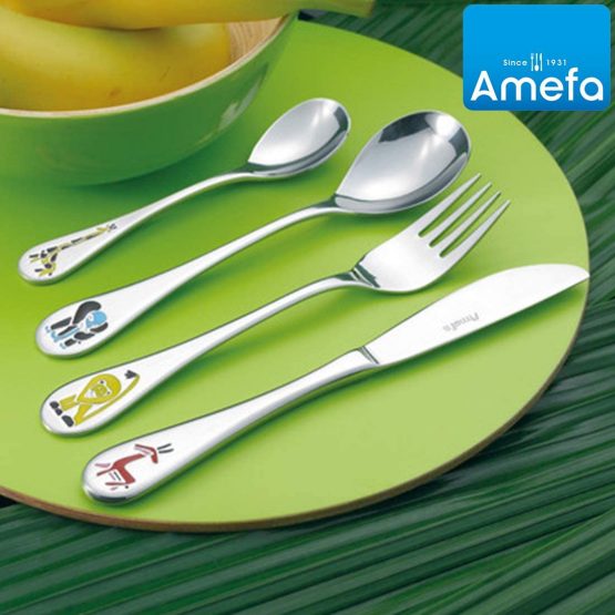 Amefa Kids Safari Kids Cutlery Set Stainless Steel 4 Piece - Image 4