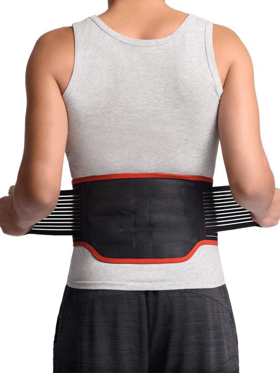 MAXAR BMS-511 Medium Bio-Magnetic Deluxe Back Support Belt Far Infared with Cera Heat Fabric
