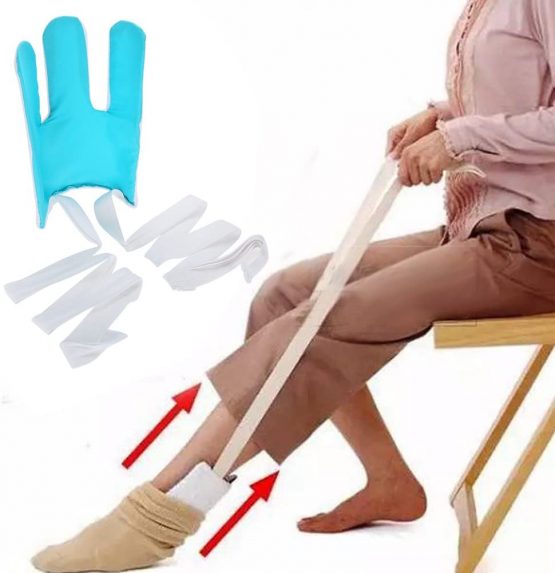 Sock Aid, Flexible Easy On Stocking Aid Mobility Aids Helper Tool for