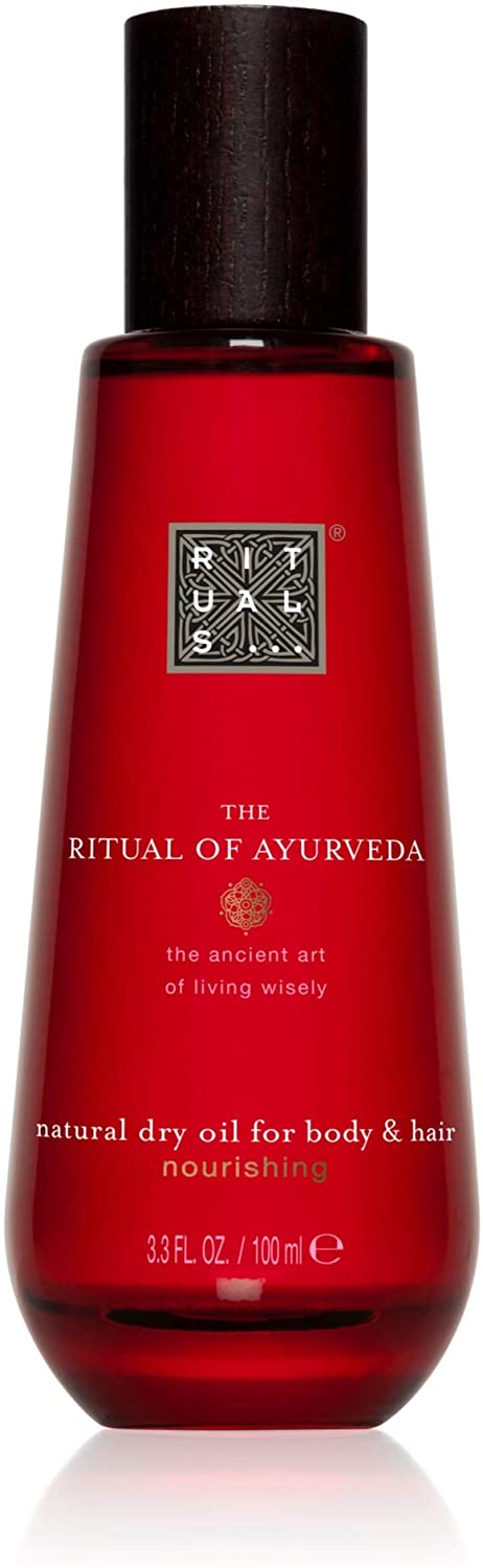 The Ritual of Ayurveda Natural dry oil for body & hair - Indian Rose & sweet almond oil - 100ml, 100 ml (Pack of 1)
