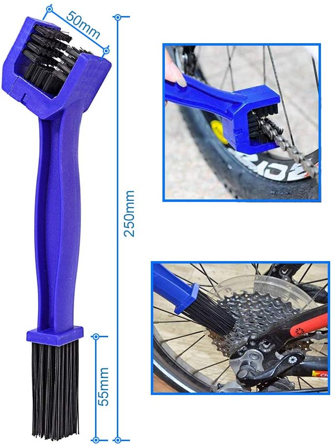 Motorcycle Chain Cleaning Brush Kit by MMOBIEL, Cleaner for Motorcycle Bicycle and Mountain Bike, 4 Pcs Cleaning Brush Tool - Image 3