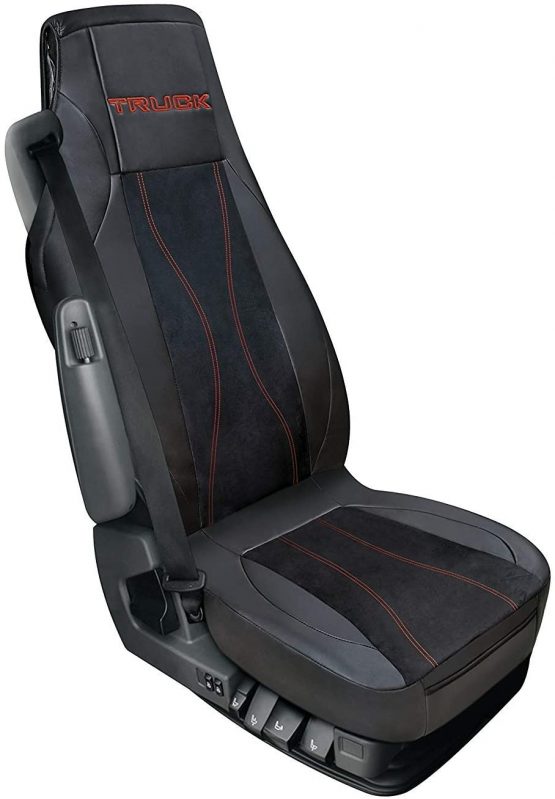 Lampa Luana Truck Seat covering made from Imitation Leather Black/Red - Image 3