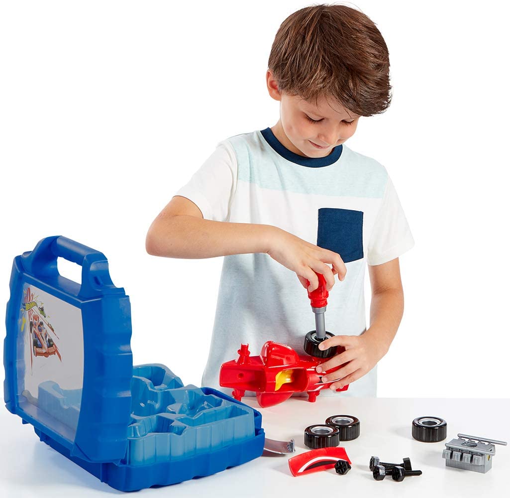 Theo Klein 8013 - Hot Wheels Grand Prix Case, Multi - Colored - Image 4