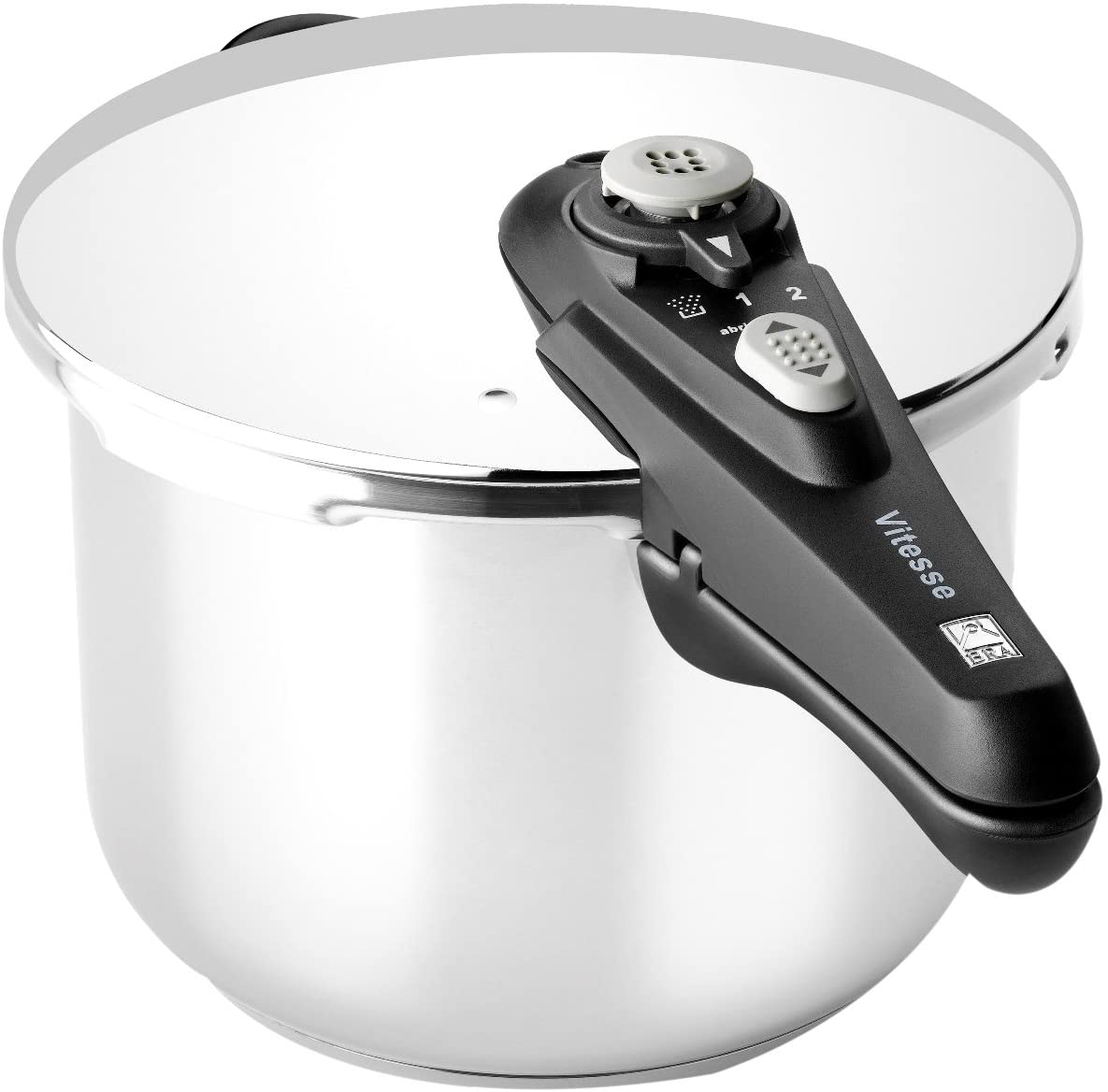Braisogona Vitesse Stainless Steel Pressure Cooker, 9 L Braisogona_A185104, Silver, 9 Litres