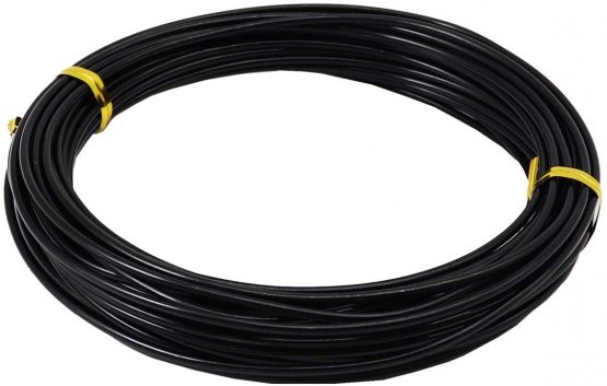 Aluminium Wire Rolls 10m Bendy Craft Silver Wire for Jewelry Making,DIY Sculpture,Modelling Making and Crafts(Black,Diameter-2.0mm)