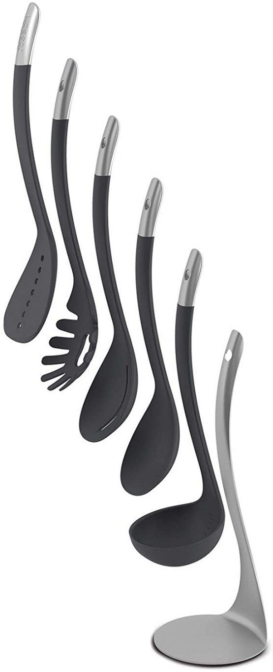 Joseph Joseph 95031 100 Collection Nest Utensils Plus Set - Black, 5 Piece Set - Image 3